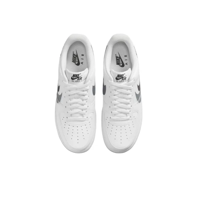 Nike Air Force 1 Low '07 Spray Paint Swoosh White Black Grey-3
