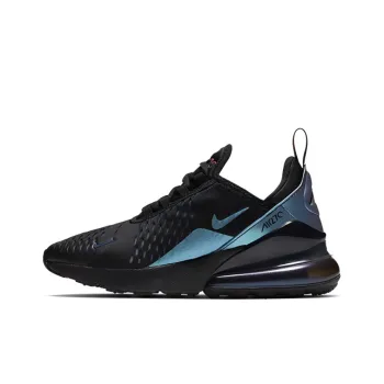 Nike Air Max 270 Non-slip Lightweight Low-Top Running Shoes GS Black Blue