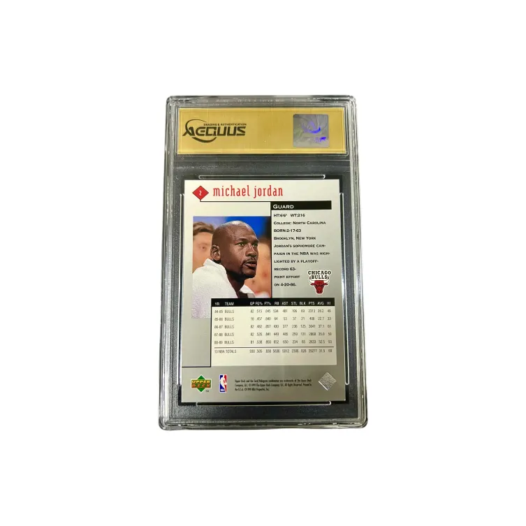UPPER DECK 1998 Year Michael Jordan Star Card Black Diamond Collection For Rebounding Battles Graded Cards 1 Pc-1