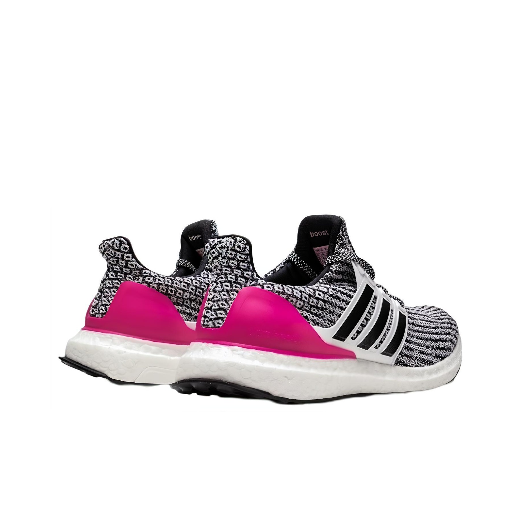 Adidas Ultra Boost 4.0 White Black Pink Youth Women s