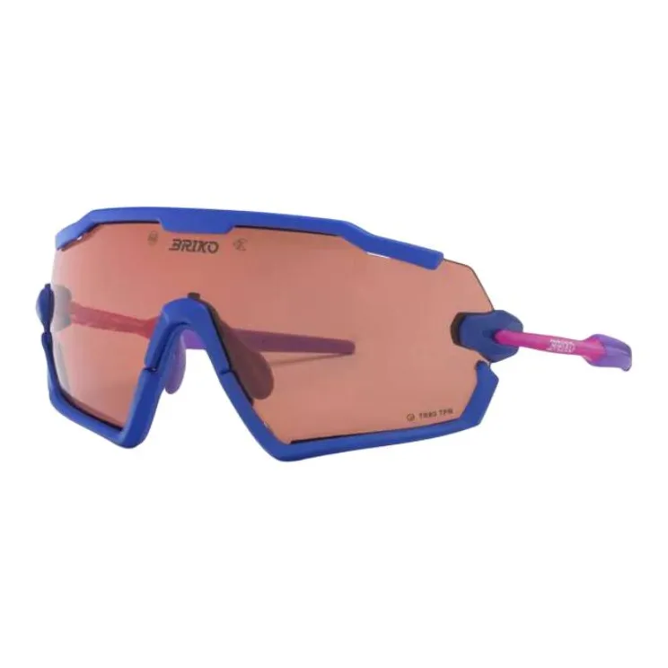 SPACE SHI Nylon Acrylic Irregular Shape Sunglasses Unisex Blue-0