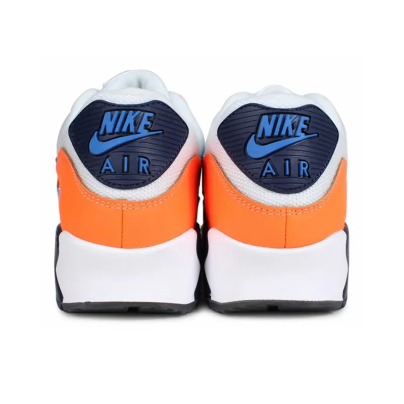 Nike Air Max 90 White Photo Blue Total Orange-4