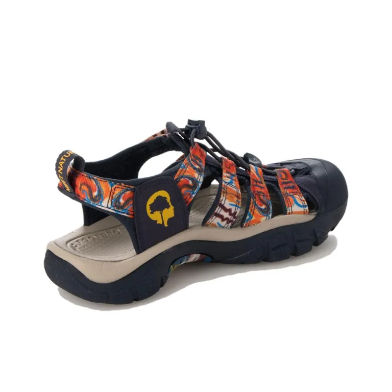 KEEN Newport Retro Breathable And Wear-resistant River Trekking Shoes Women's Black Orange-3