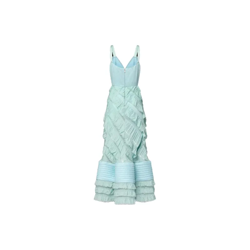LOUIS VUITTON Mermaid Hem Flounce Gown-1