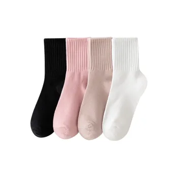Caramella Mid Calf Socks Women's 4 Pack Mixed Color