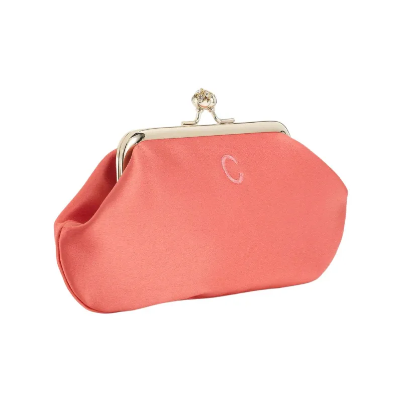 Anya Hindmarch Soft Satin Clutch Women's Coral-2