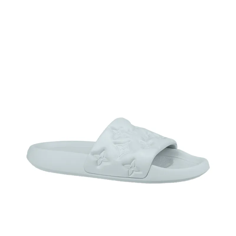 LOUIS VUITTON Waterfront Slide Slippers Men's Aqua Green-1