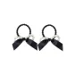 Black Butterfly Pearl Hair Tie-2 Pack