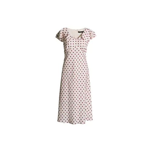 ROEYSHOUSE Short-Sleeved Dresses Women's Polka Dot