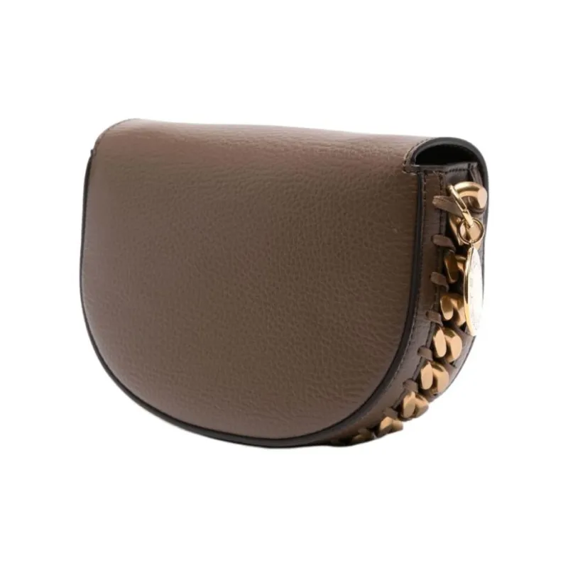 Stella McCartney Logo Charm Chain Detailed Shoulder Bag-1