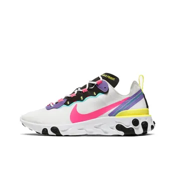 Nike React Element 55 White Psychic Purple Hyper Pink