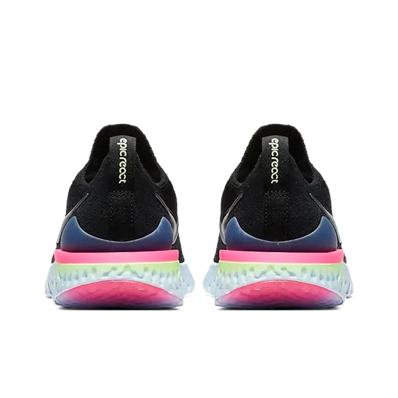 Nike Epic React Flyknit 2 Black Sapphire Hyper Pink GS-4