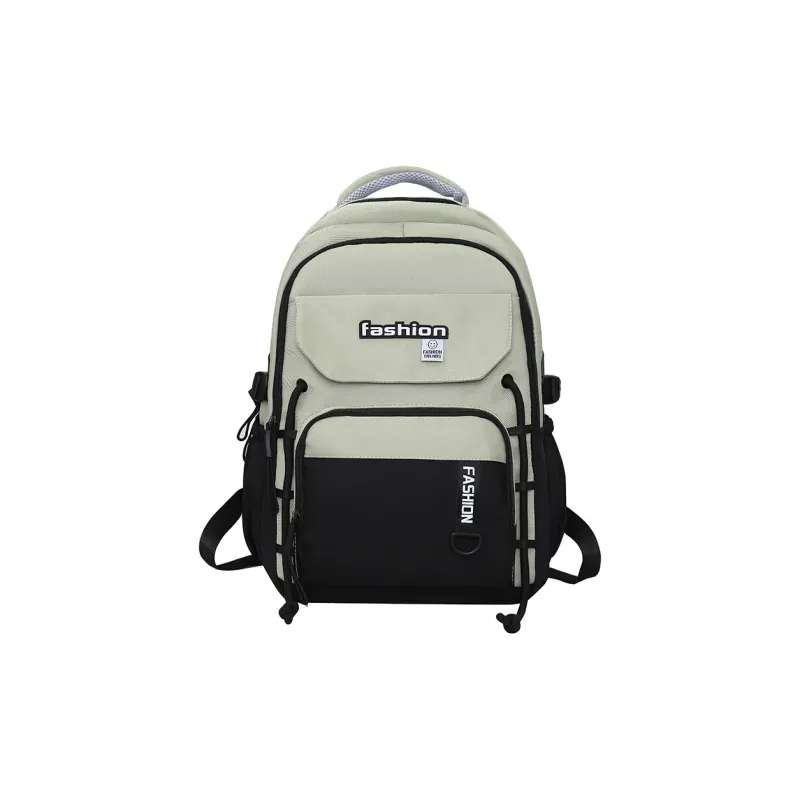 Parker Bear Canvas Backpack Unisex Black/Green/Khaki/Gray/Blue-0