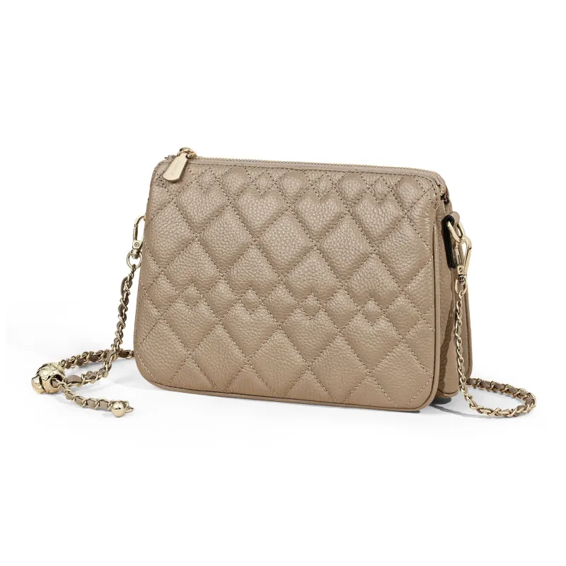 COMELY Cow Leather Patchwork Synthetic Leather Shoulder Bag Crossbody Bag Small Size Women's Multicolor-7