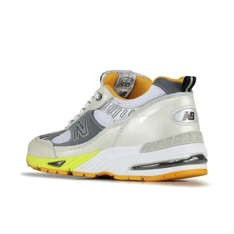 New Balance Aries X 991 Made In England 'Orange Silver'-3