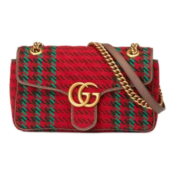 GUCCI Marmont Wool Chain Crossbody Bag, Shoulder Bag Women's