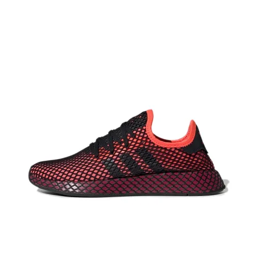 Adidas Originals Deerupt Running Shoes Unisex Low-Top Black/Red