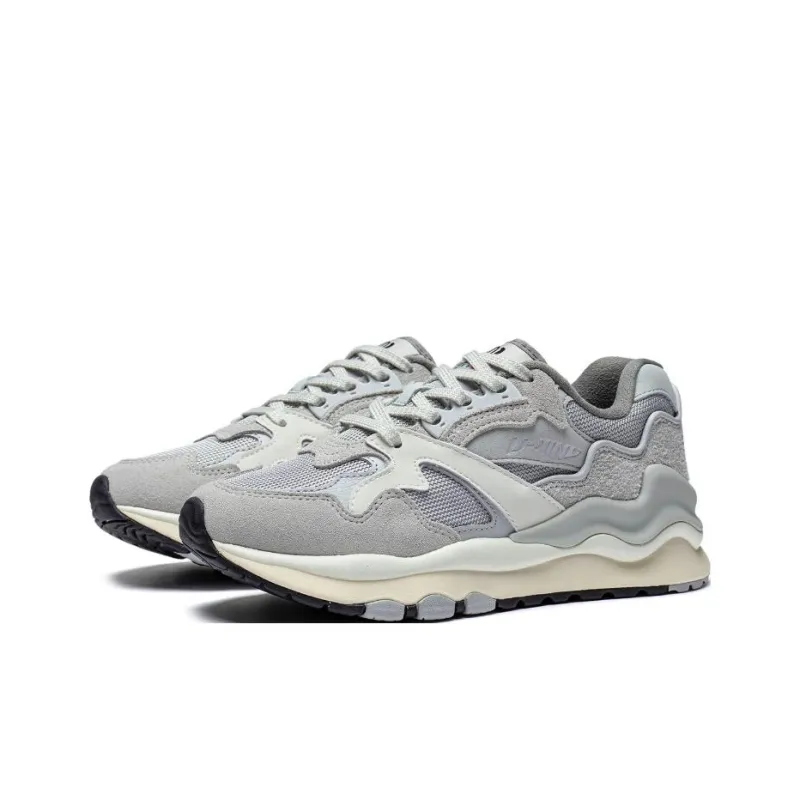 LiNing 001 Mountain Sea Anti Slip Wear Resistant Low Top Sports Casual Shoes Women's River Stone Gray-2