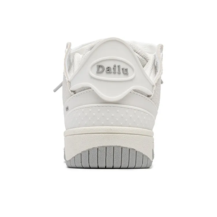 CVOJOO Gift Box Set, Puffy Shoes Low Top Skateboard Shoes Unisex White-3
