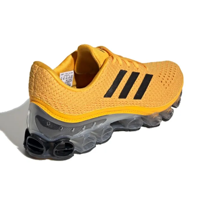 Adidas Microbounce Durable Breathable Mid Top Marathon Running Shoes Men's Yellow-3