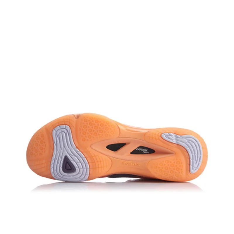 LiNing Sonic Boom 4 Generations Non slip Lightweight Low Top Badminton Shoes Unisex Orange-4