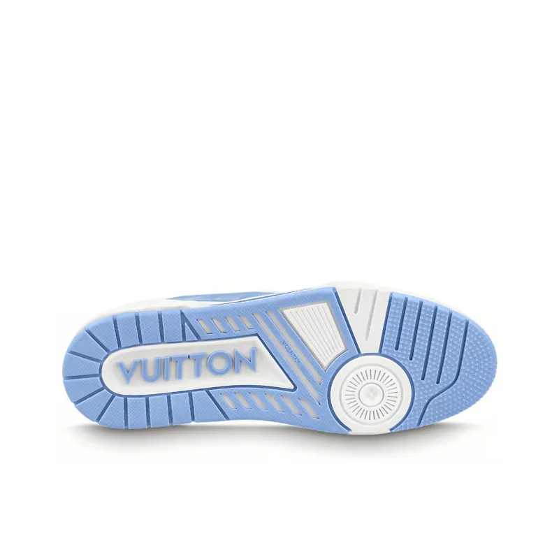 LOUIS VUITTON Lv Trainer #54 Light Blue White-3