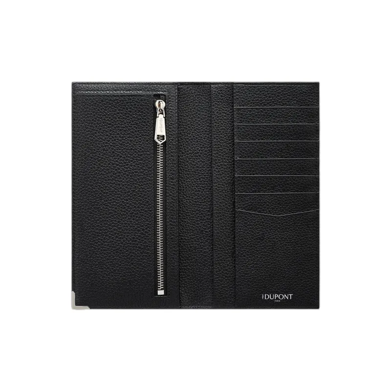 S. T.DUPONT Full grain Calf Leather Wallet Women's Black-1