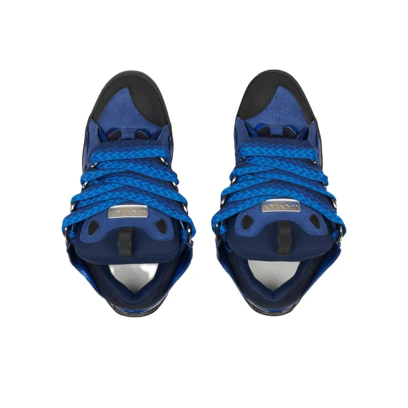 Lanvin Women's Curb Sneakers 'Metallic - Majorelle Blue'-4