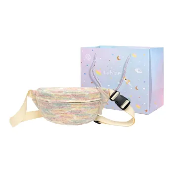 GOX Plush Sling Bag Women's Pink/Light Purple/Brown/Light Blue