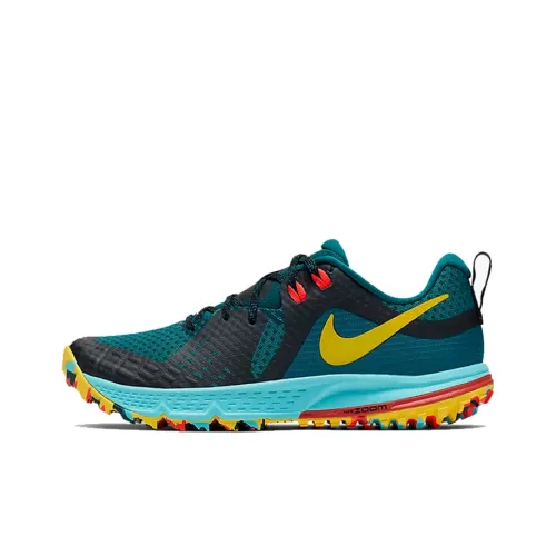 Nike Running Shoes Women's Low-Top Crystal Cave Duck Green/Black/Aurora/Chrome Yellow