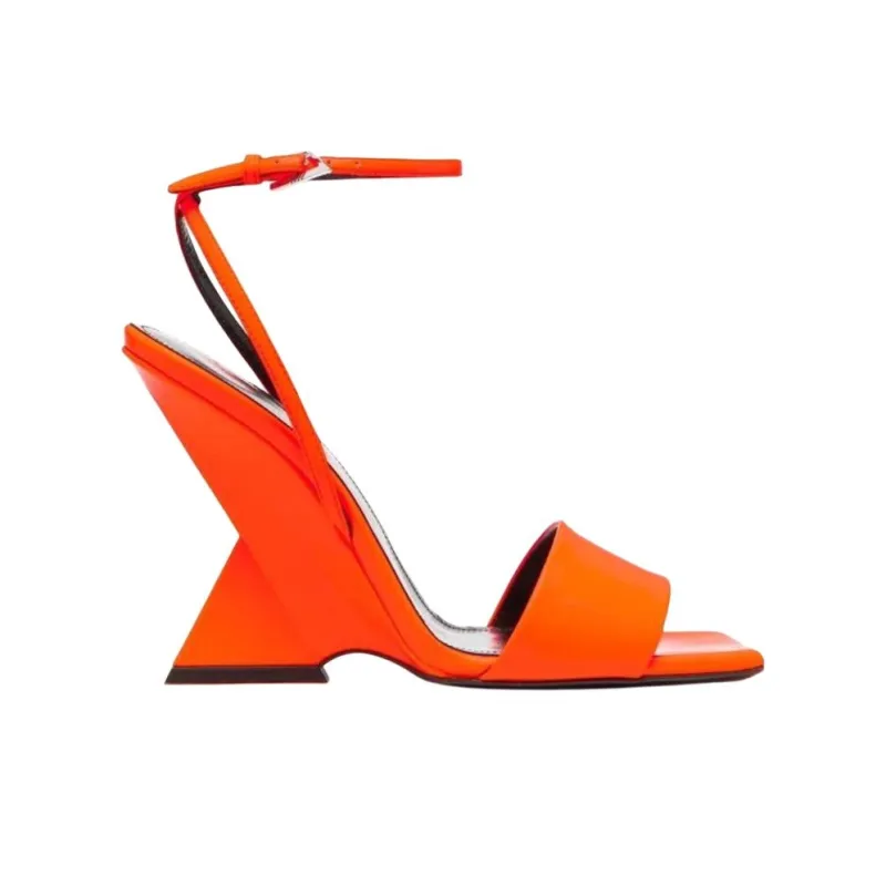 The Attico Strap Sandals 11cm Women's Orange-1
