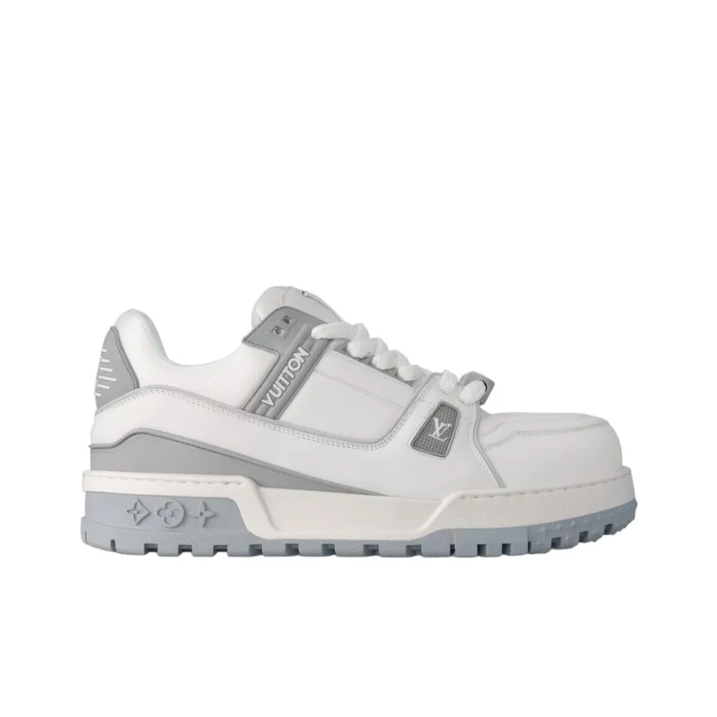 LOUIS VUITTON Trainer Maxi Little Jigglypuff Low Top Skateboard Shoes Unisex White Gray-1