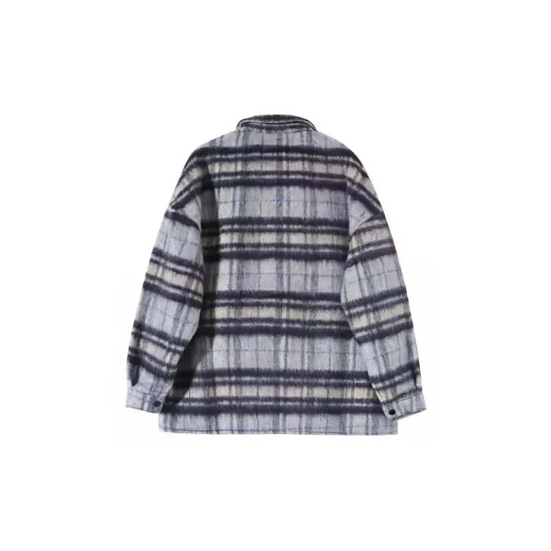 TORIGHT Velvet feel Coat Women's Stripes Black-1