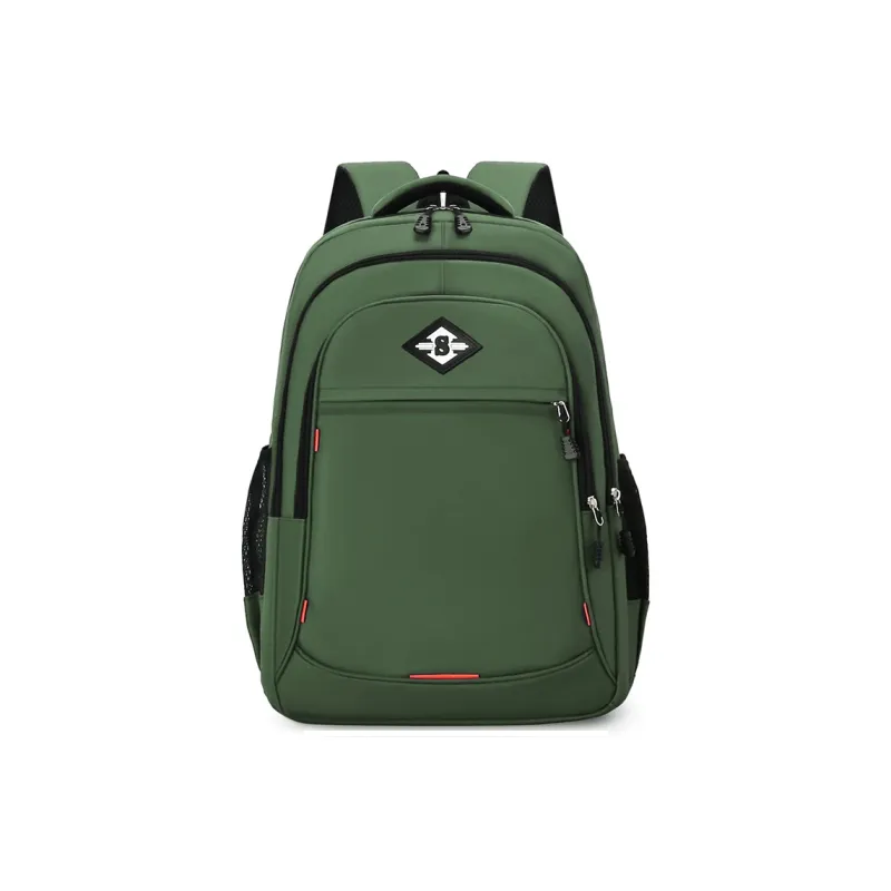 Venerable Brahma Nylon Backpack Regular Unisex Gray/Black/Green/Blue-8