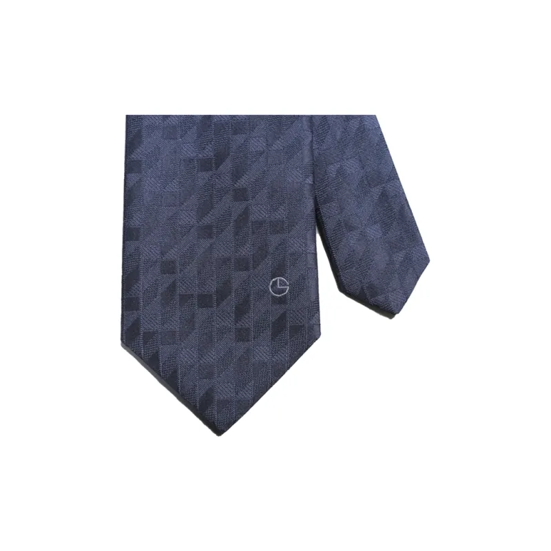 GOLDLION Polyester Ties Men's Blue-8