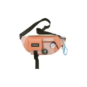 OURFUN Nylon Sling Bag Unisex Black/Green/Blue/Pink