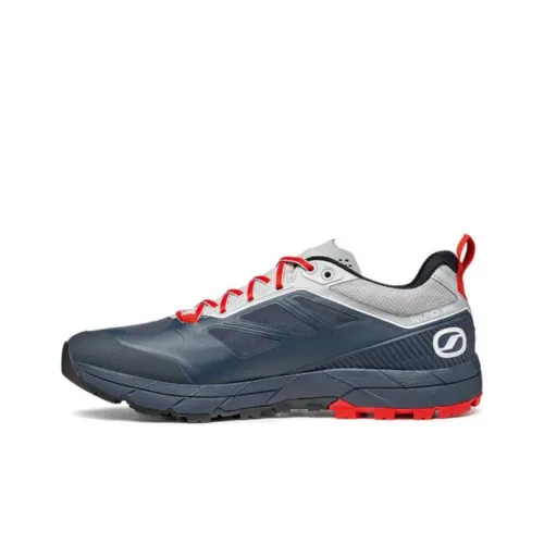 SCARPA Cushioning Anti-Slip And Wear-Resistant Low-Top Trekking Shoes Unisex Blue