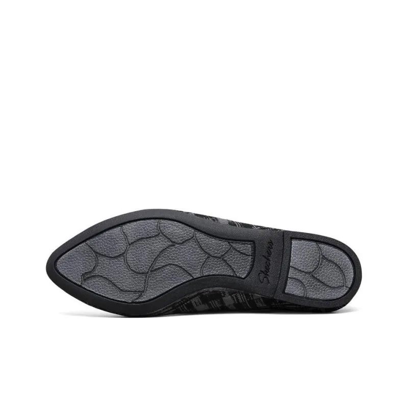 Skechers Cleo Modern Comfort Anti-Slip Wear-Resistant Low-Top Sports Casual Shoes Women's Black Gray-4