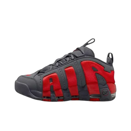 Nike Air More Uptempo Low Dark Grey Light Crimson