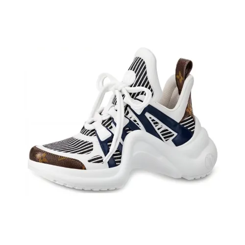 LOUIS VUITTON Archlight Trainer Stripe Monogram Women's