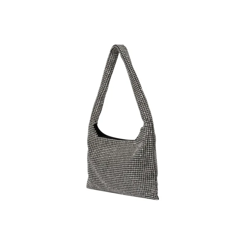 AJIDOU Glass Diamond Shoulder Bag Regular Women's Blue-1