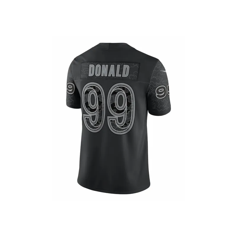 Nike NFL Los Angeles Rams RFLCTV Soccer Jerseys Men's Black-1