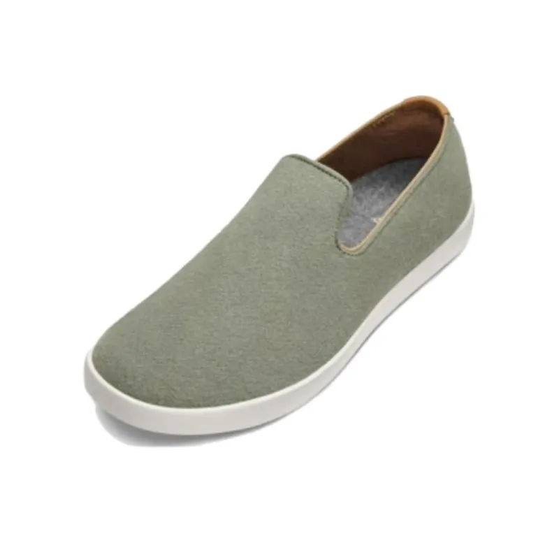 Allbirds Wool Lounger Slip-Resistant Low-Top Skateboard Shoes Men's Light Pine Green-1