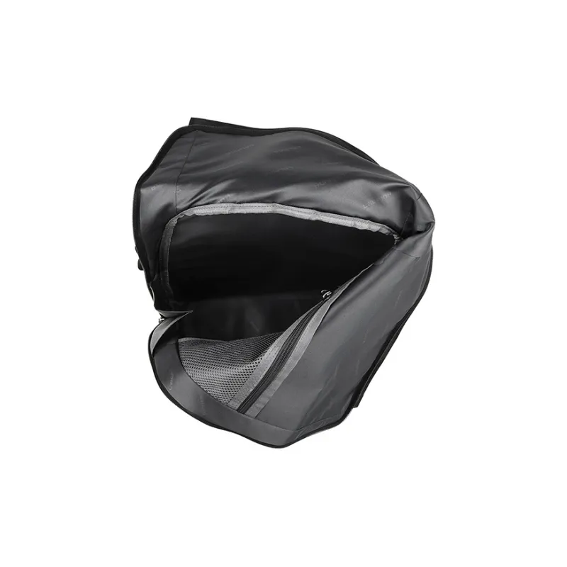 L'ALPINA Nylon Fabric Backpack Laptop Bag Backpack Regular Men's Classic Black-2
