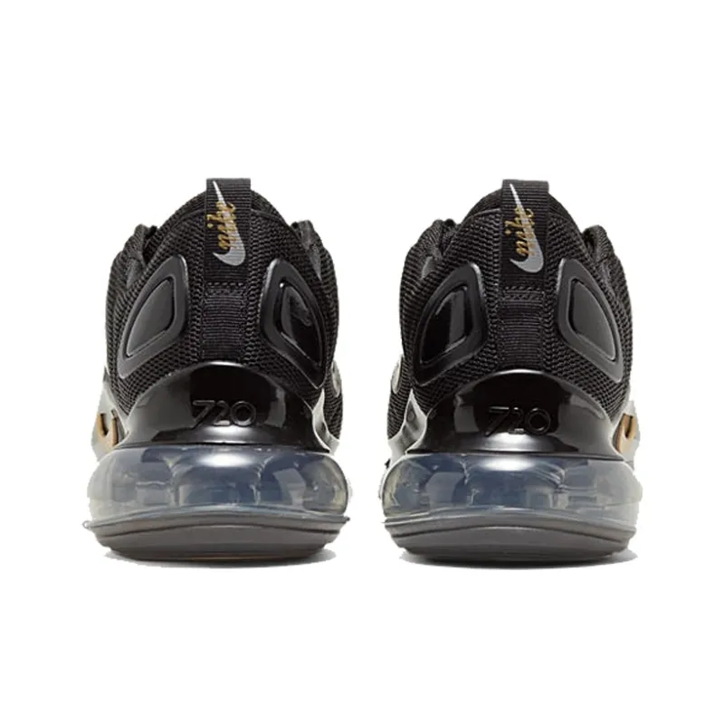 Nike Air Max 720 Black Metallic Gold Women's-3