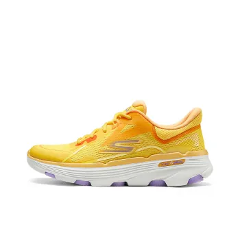 Skechers GO RUN 7.0 Anti Slip Wear Resistant Low Top Casual Running Shoes Women's Yellow White