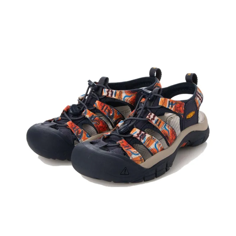KEEN Newport Retro Breathable And Wear-resistant River Trekking Shoes Women's Black Orange-1