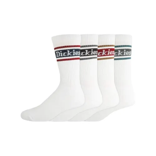Dickies Mid-Calf Socks Men's 4 Pack White