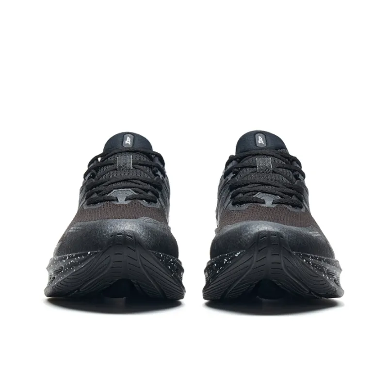 XTEP Shock Absorption Spinning 10.0 Non slip Lightweight Low Top Running Shoes Men's Black White-3