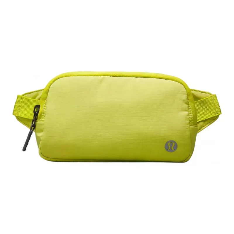Lululemon Everywhere Nylon Shoulder Bag Crossbody Bag Fanny Pack Mini Unisex Lichen Lime & Transverse Gray-0
